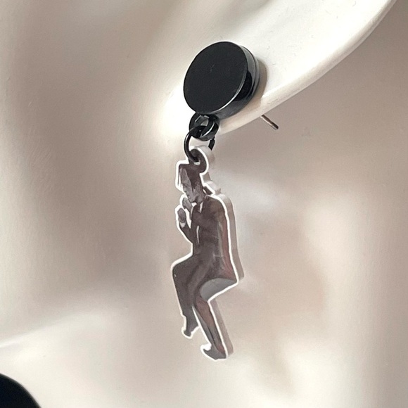 Retro Halloween Frankenstein Earrings – Pulp Fiction Inspired Movie Jewelry - Picture 8 of 12